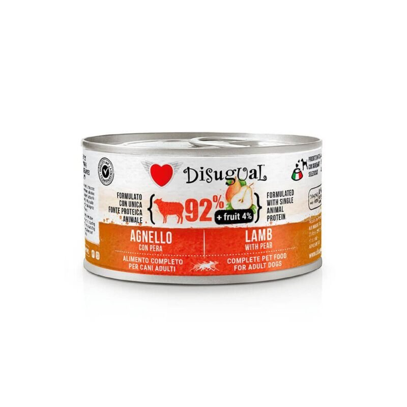Disugual Fruit Cordero con Pera Lata para Perros