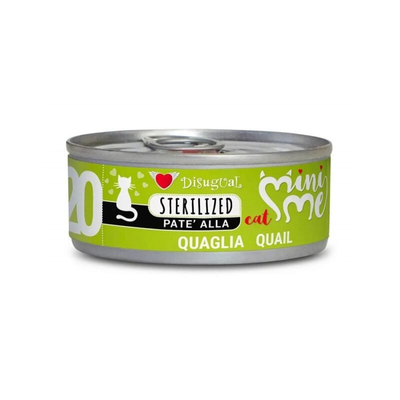 Disugual Mini-Me Sterilized Codorniz Latas para Gatos