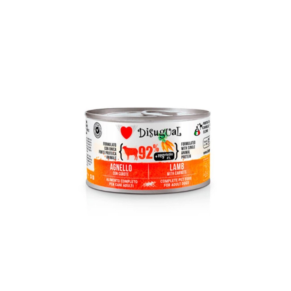 Disugual Vegetable Cordero con Zanahorias Lata para Perros