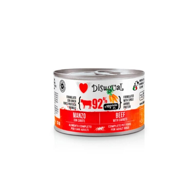 Disugual Vegetable Ternera con Zanahorias Lata para Perros