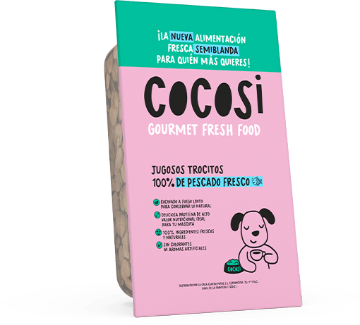 Cocosi Comida fresca natural para perro sabor pescado (pack 8 tarrinas)