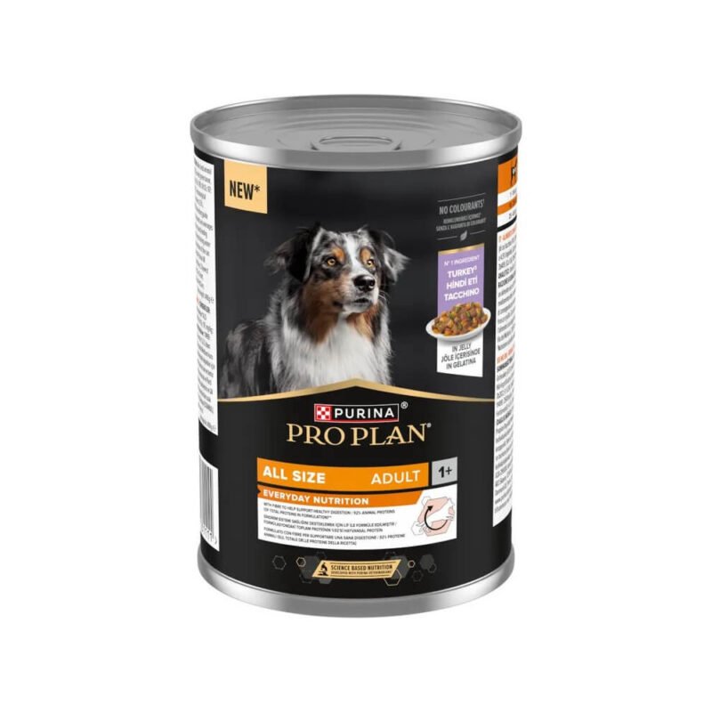 Purina Pro Plan All Size Adult Everyday Nutrition Pavo en Gelatina Perros Latas