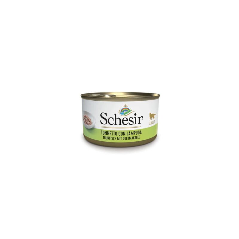 Schesir Adult Atún con Lampuga en Gelatina Lata para Gatos