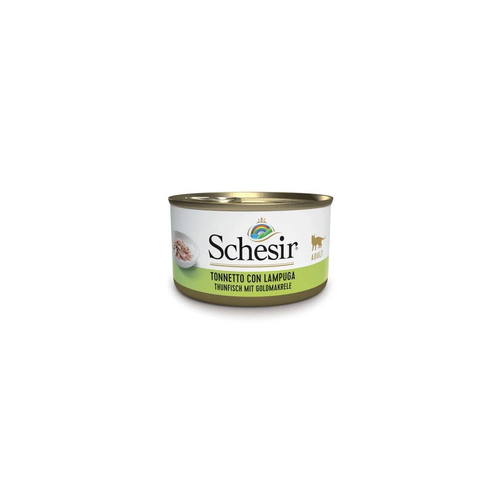Schesir Adult Atún con Lampuga en Gelatina Lata para Gatos