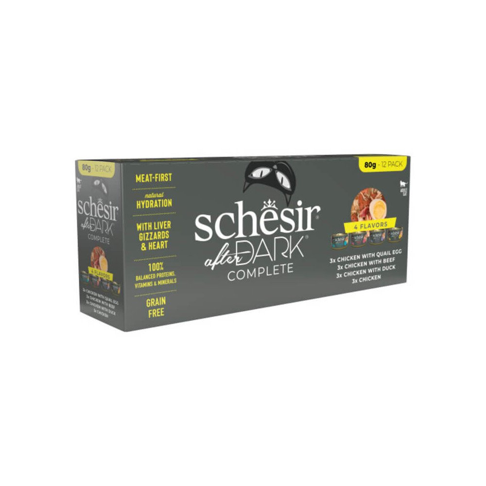 Schesir After Dark Variety Pack en Caldo para Gatos