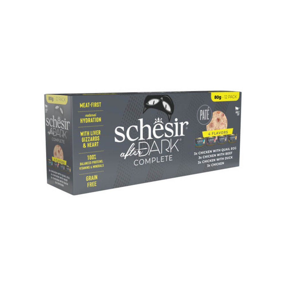 Schesir After Dark Variety Pack en Paté para Gatos