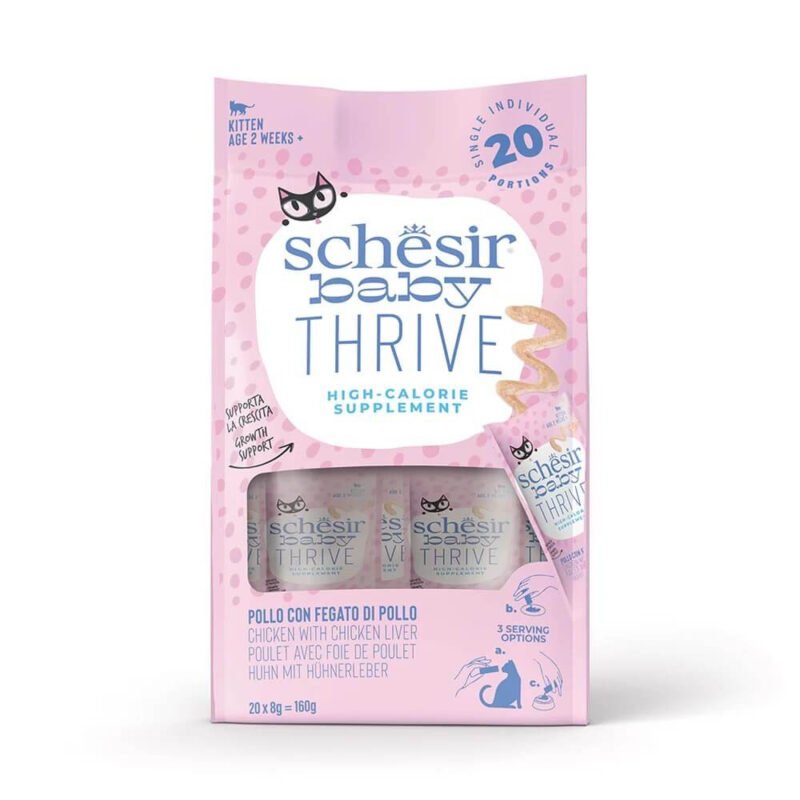 Schesir Baby Thrive Pollo con Hígado de Pollo en Crema para Gatitos