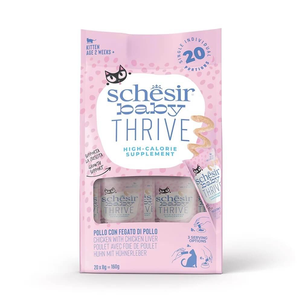 Schesir Baby Thrive Pollo con Hígado de Pollo en Crema para Gatitos