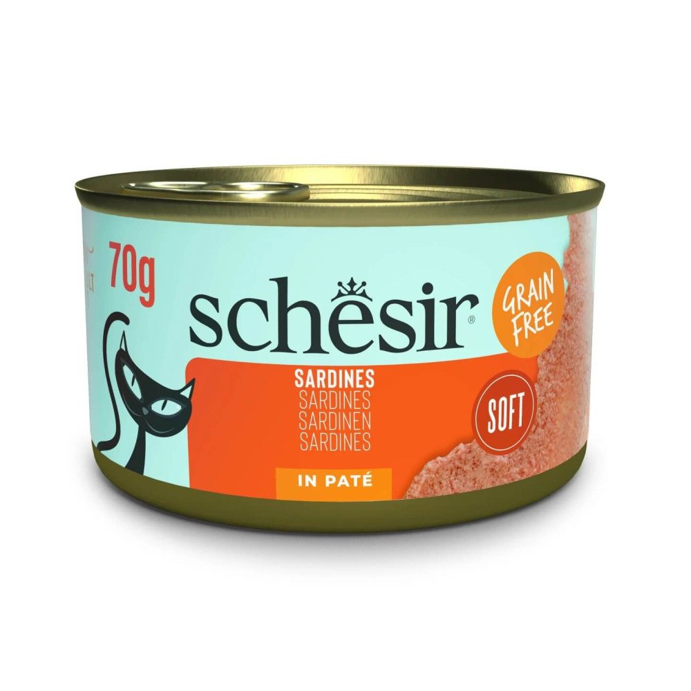 Schesir Grill Adult Sardinas en Paté Lata para Gatos