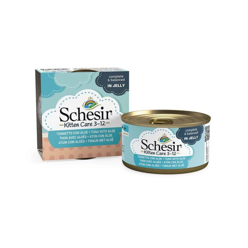 Schesir Kitten Atún con Aloe en Gelatina Lata para Gatitos