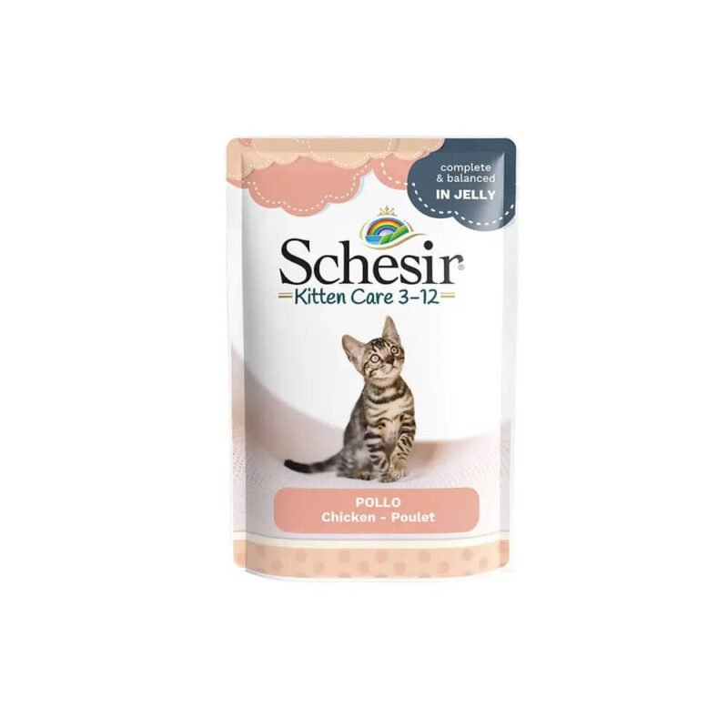 Schesir Kitten Filetes de Pollo en Gelatina Sobre para Gatitos