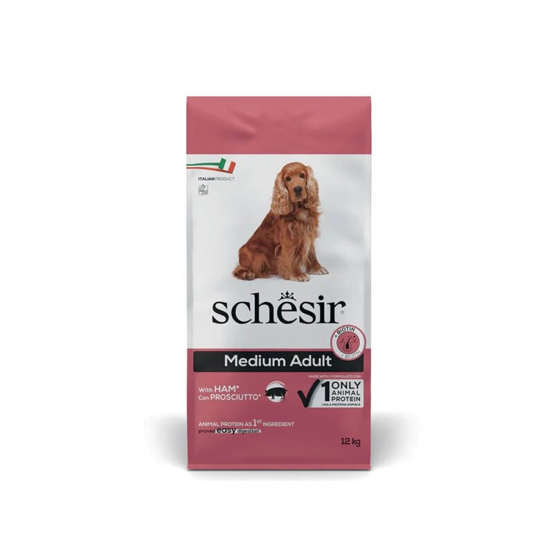 Schesir Medium Adult con Jamón para Perros
