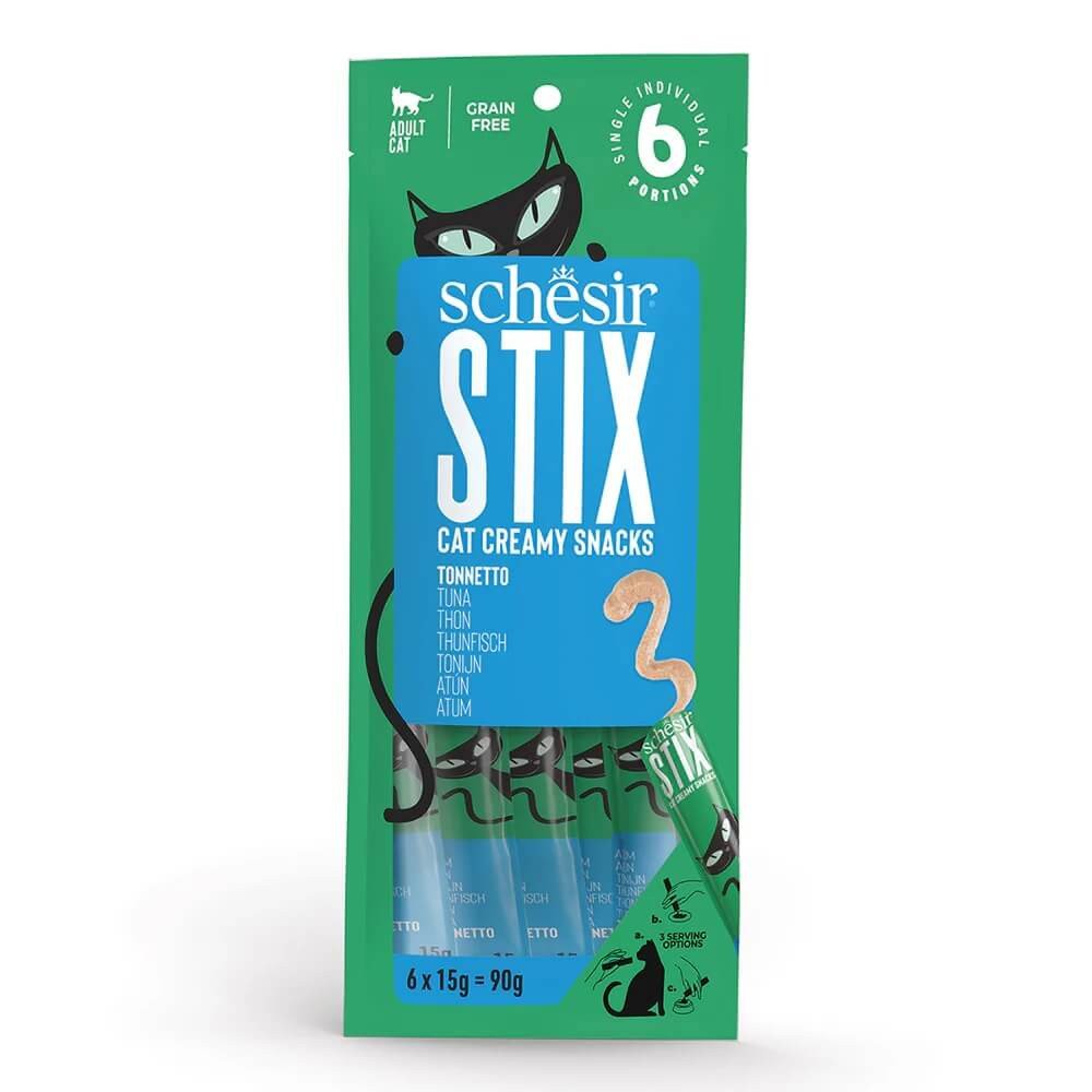 Schesir Stix Snack Creamy Atún para Gatos