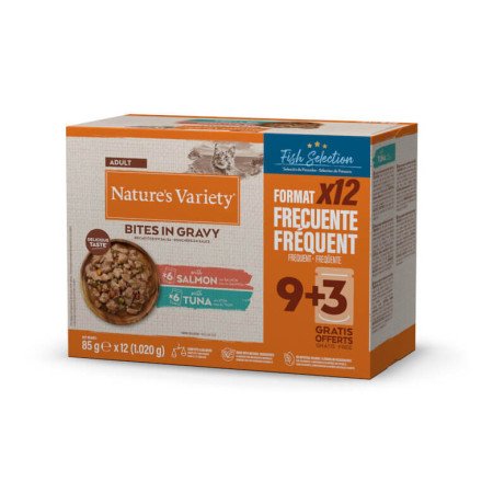 Nature's Variety Adult Bocaditos en Salsa Multipack Pescado