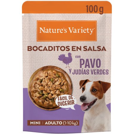 Nature's Variety Bocaditos en Salsa Pavo y Judías Mini