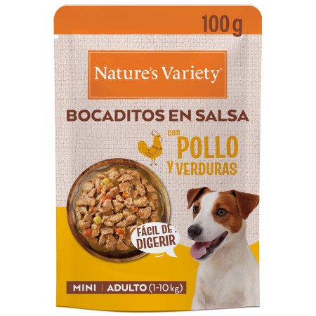Nature's Variety Bocaditos en Salsa Pollo y Verduras Mini