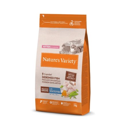 Nature's Variety Healthy Grain Kitten Pescado Blanco para Gatos