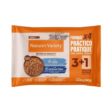 Nature's Variety Pack Adult Bocaditos de Bacalao y Pescado en Salsa Sobres