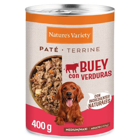 Nature's Variety Paté Buey y Verduras Lata Adultos Medium