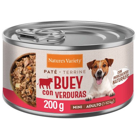Nature's Variety Paté Buey y Verduras Lata Mini Adultos