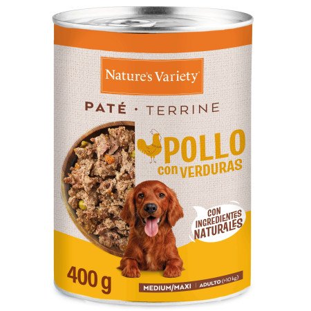 Nature's Variety Paté Pollo Lata Adultos Medium