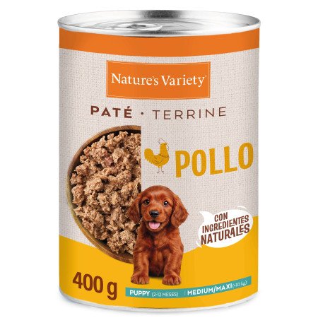 Nature's Variety Paté Pollo Lata Cachorros Medium