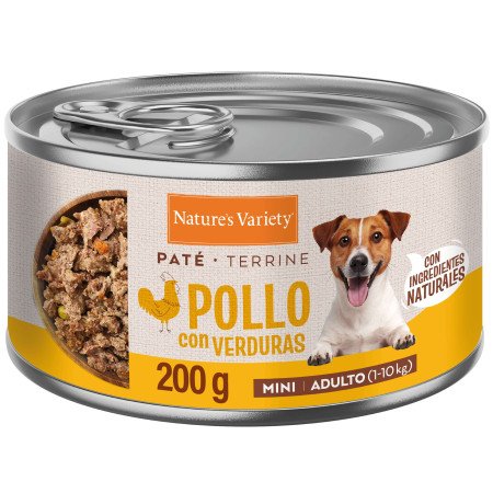 Nature's Variety Paté Pollo y Verduras Lata Mini Adultos