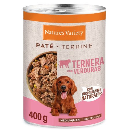 Nature's Variety Paté Ternera y Verduras Lata Adultos Medium