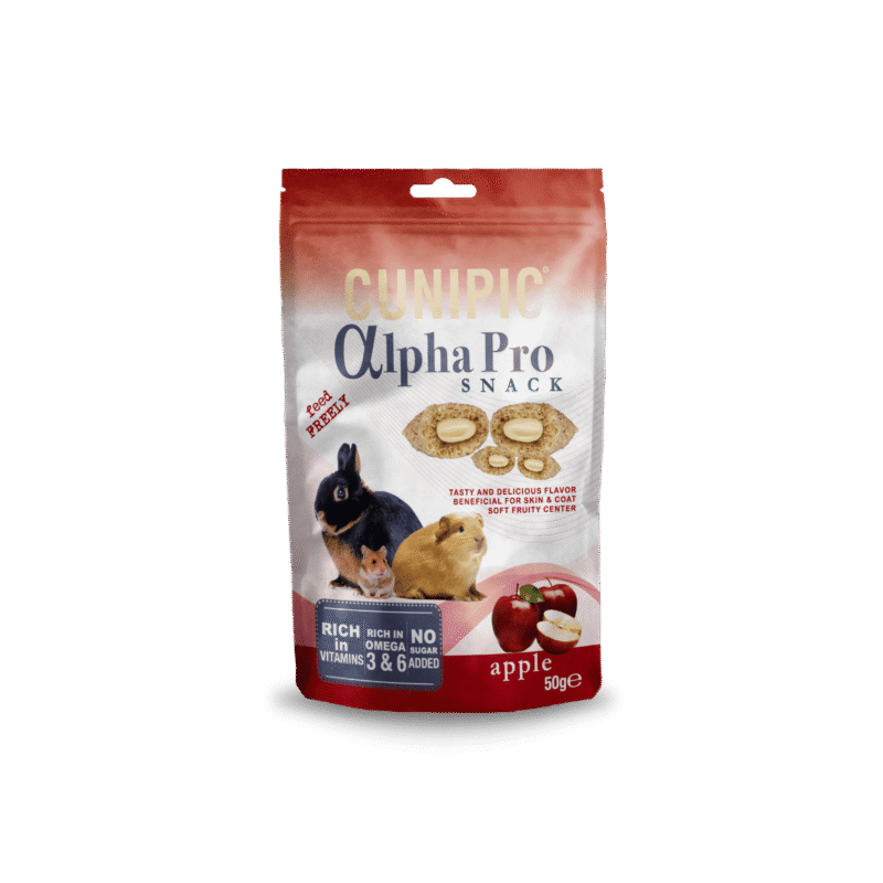 snack conejo manzana