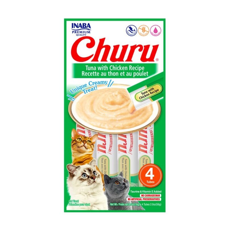 Churu Gato Atún con Pollo Snack Líquido 4 x 14 g