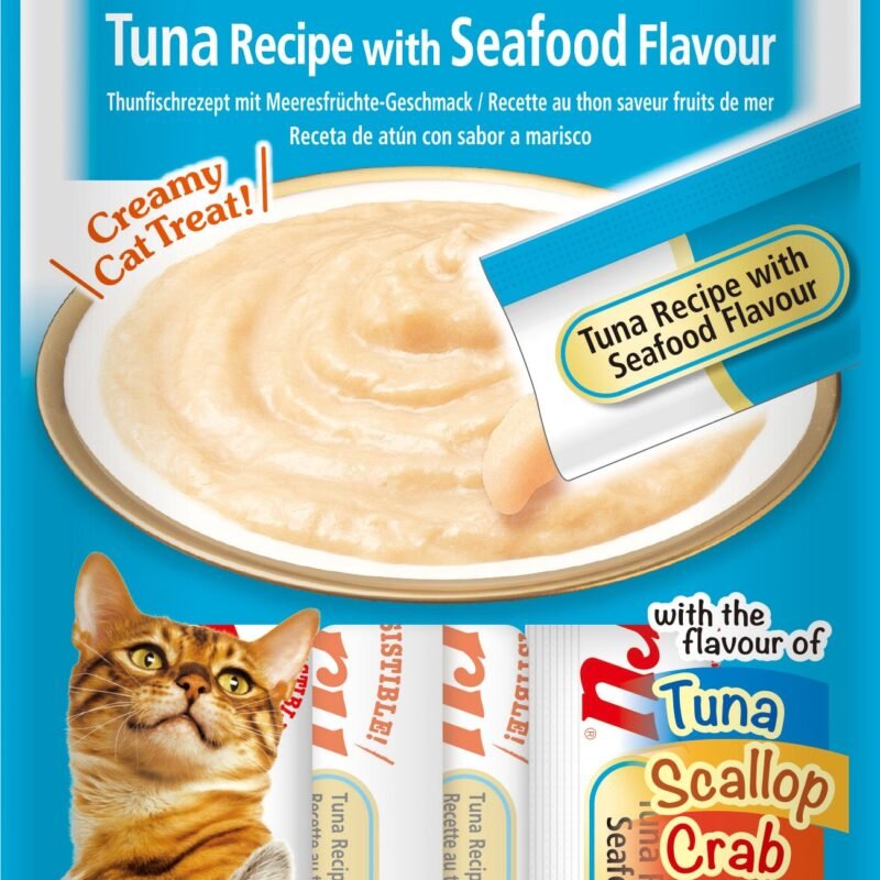 Churu Gato Atún con Marisco Snack Líquido 4 x 14 g