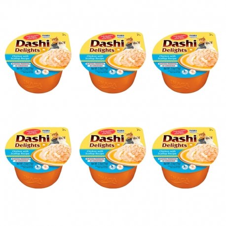 Churu Gato Dashi Delights Caldo de Pollo con Vieira 70 g