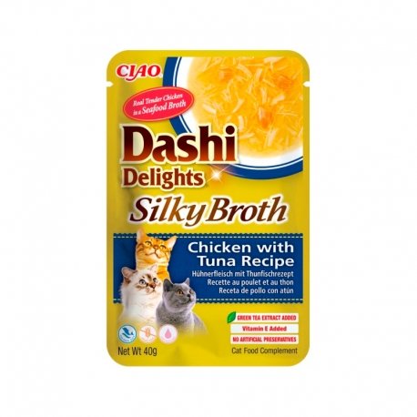 Churu Gato Dashi Delights Silky Broth Pollo y Atún 40 g