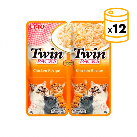 Churu Gato Twin Pack Pollo en Caldo 2 x 40 g