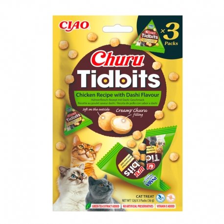 Churu Gato Tidbits Pollo Dashi 3 x 12 g