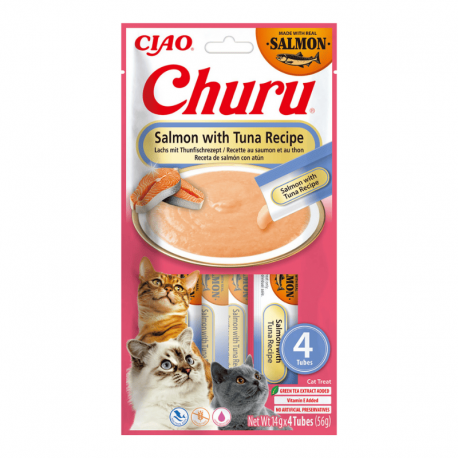 Churu Gato Salmón con Atún 4 x 14 g
