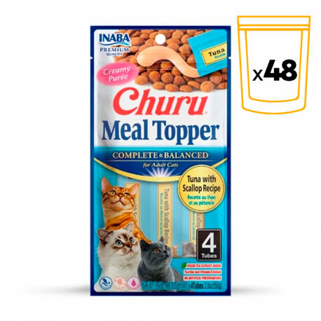Churu Gato Meal Topper Atún con Vieira 4 x 14 g