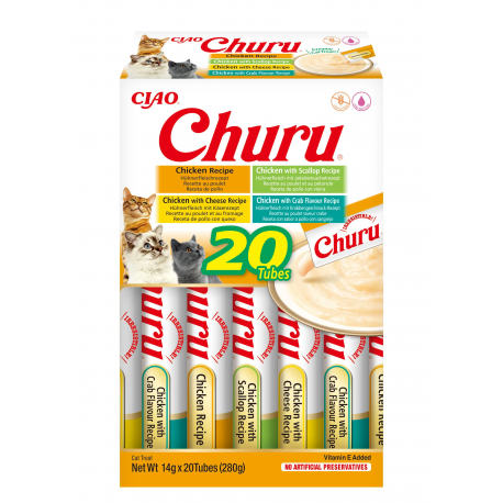 Churu Gato Variedades Pollo 20 x 14 g