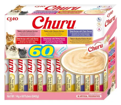 Churu Gato Variedades Atún 60 x 14 g