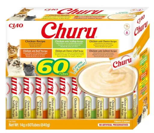 Churu Gato Variedades Pollo 60 x 14 g