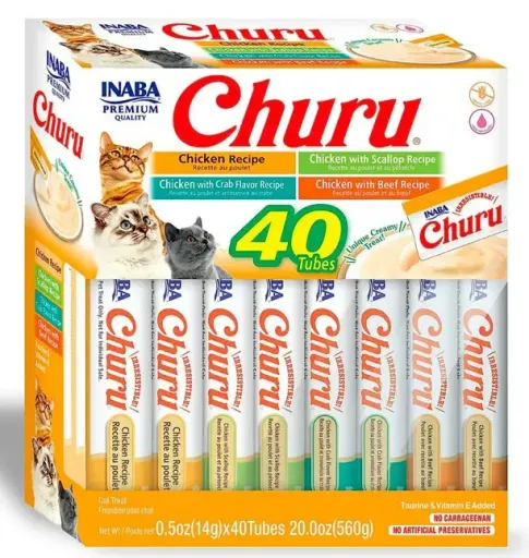 Churu Gato Variedades Pollo 40 x 14 g