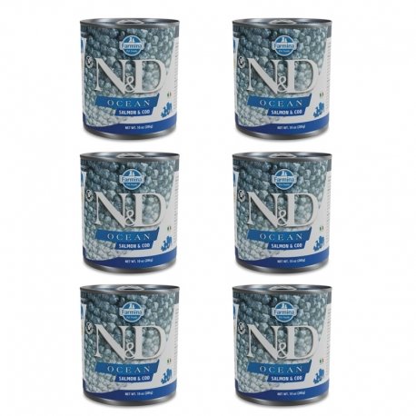 Farmina N&D Ocean Perro Salmón y Bacalao 6 x 285 g