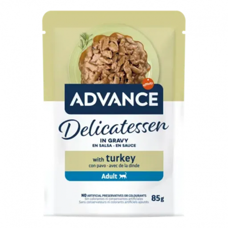 Advance Delicatessen Gato Pavo en Salsa 85 g