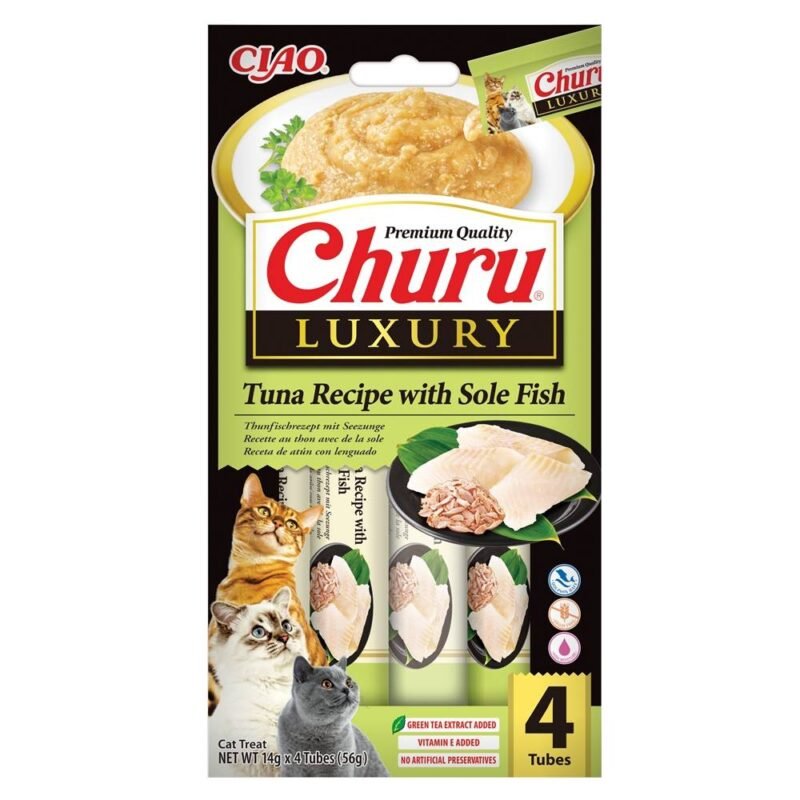 Churu Gato Luxury Atún con Lenguado 4 x 14 g