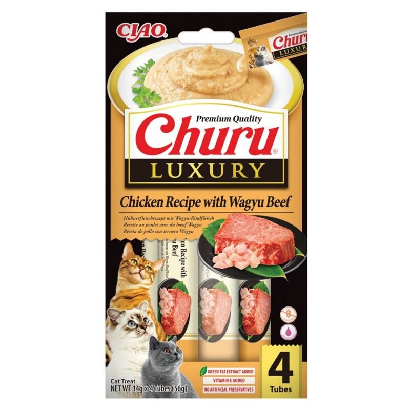 Churu Gato Luxury Pollo con Wagyu 4 x 14 g