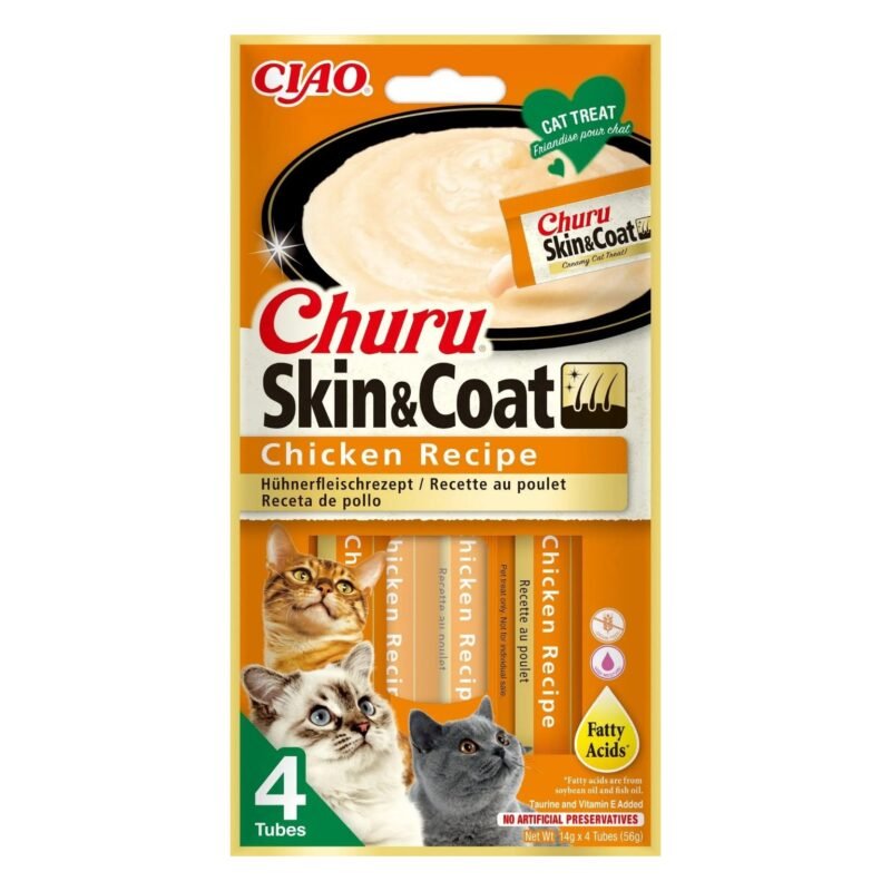 Churu Gato Skin & Coat Pollo 4 x 15 g