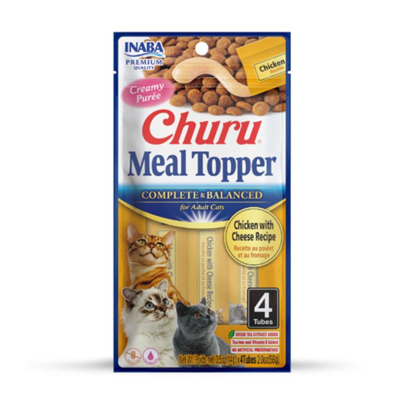 Churu Gato Meal Topper Pollo con Queso 4 x 14 g