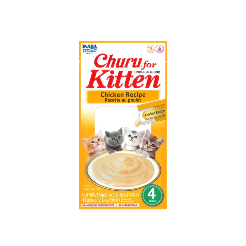 Churu Gato Kitten Pollo Snack Líquido 4 x 14 g