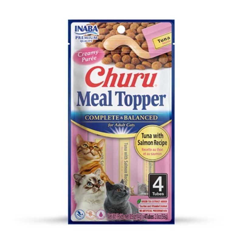 Churu Gato Meal Topper Atún y Salmón 4 x 14 g