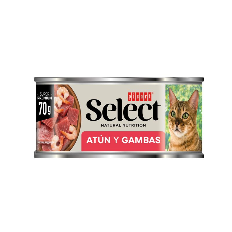 Picart Select Gato Atún y Gambas Lata 70 g